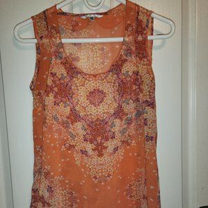 Cabi sleevles blouse orange